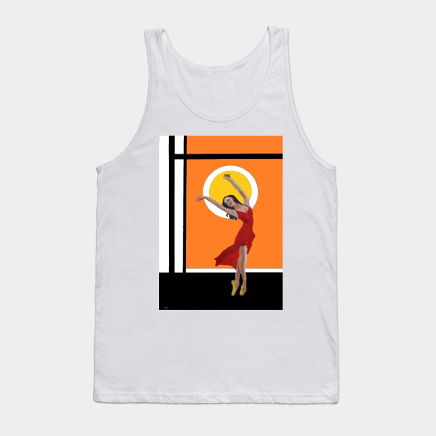 The art deco dancer 2 - Art deco Tank Top by Marcel1966